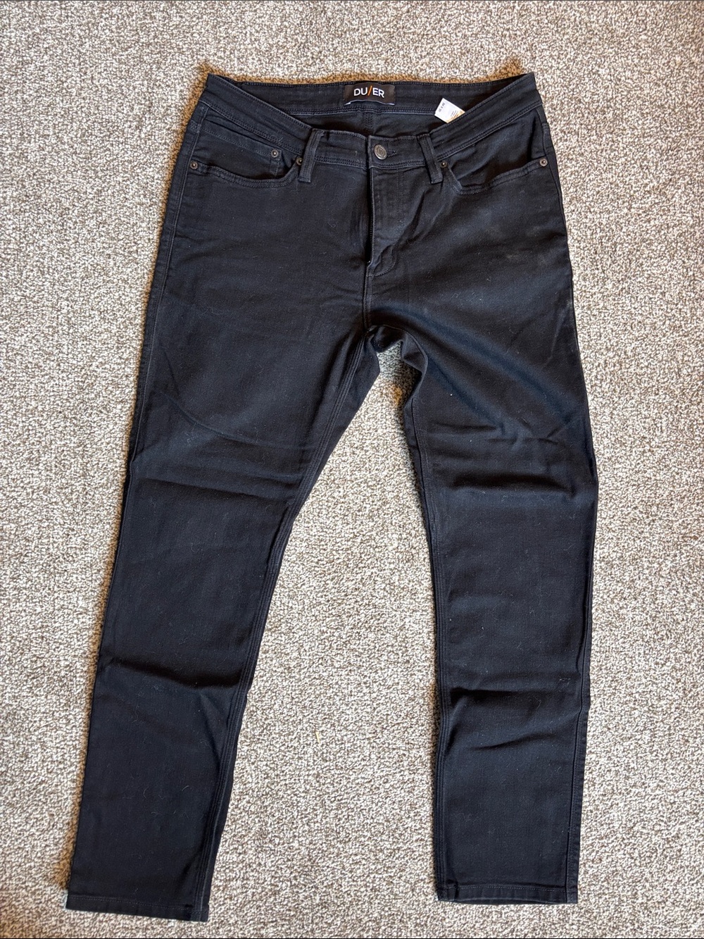DU/ER Men’s Slim Black Jeans - Stretch Slim Fit